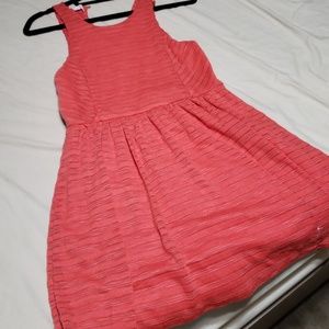 Coral Colored Casual Dress
